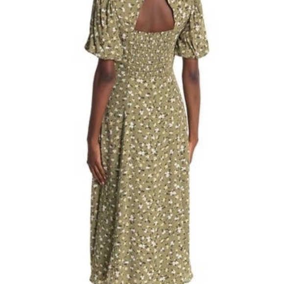 ASTR Bubble Sleeve Sweetheart Slit Maxi Dr… - Picture 2 of 7